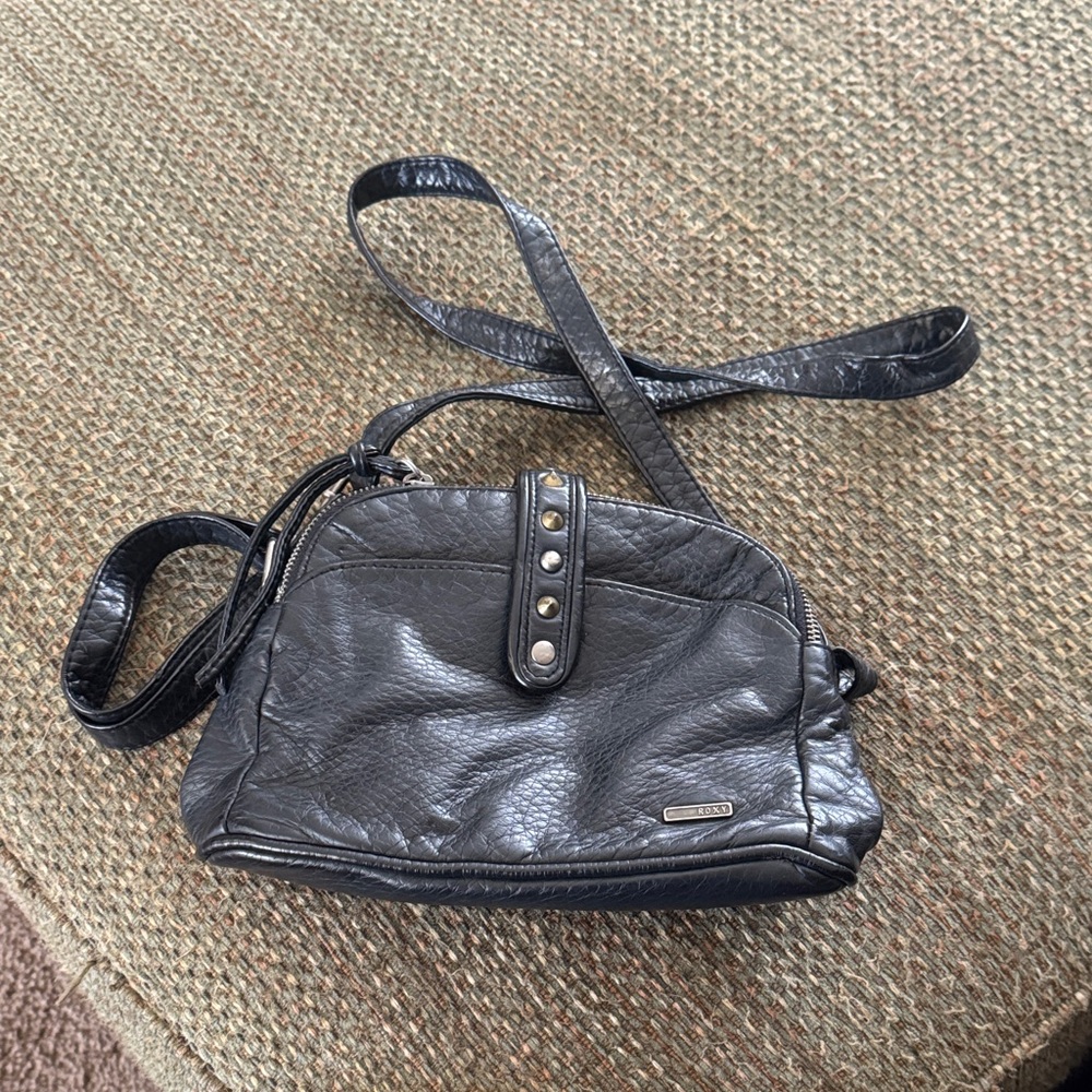 Roxy Black Crossbody Bag with Stud Accents